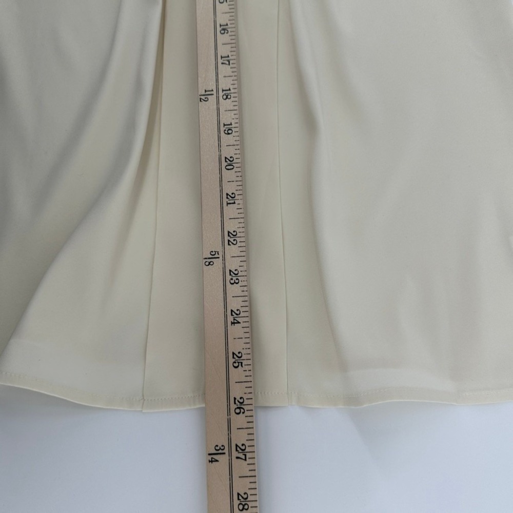 Express Relaxed Portofino Womens Med Cream Pleated Button Blouse NEW W/ TAG! - Picture 10 of 10